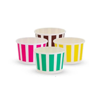 3oz Candy Stripe Ice Cream Paper Cup x1000