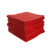 Red Microfibre Cloth 40x40cm (10 pack)