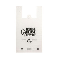 Jumbo White Re-Useable Carry Bag x 50