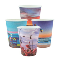 12oz True Fill Single Wall Cup - Postcard Series x 1000