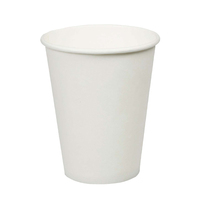 16oz Ecocup Single Wall PLA White Coffee Cup x 100