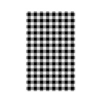 BLACK Gingham Greaseproof Paper 210 x 310 mm 500 Sheets