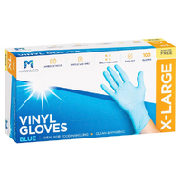 Blue Extra Large Powder Free Gloves x 100