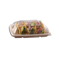 Clear Lid PET for 6x9" Taco Trays x 300