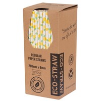Eco-Straw Paper Regular Pineapple x250