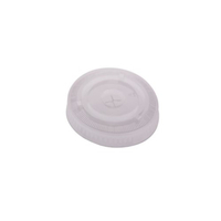 Large Flat Lid suits 425,- 620ml Clear PP Cold Cup x1000