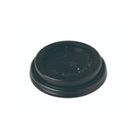 BetaEco Black 8 - 16oz 90mm Embossed Lids Recyclable x 1000