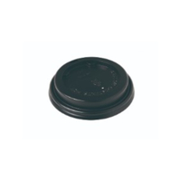 Recyclable 4oz BLACK Lid for Coffee Cup x 1000