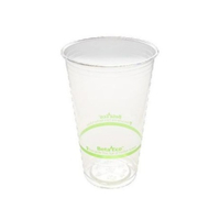 BetaEco 32oz RPET Green Stripe Clear Cup x 500