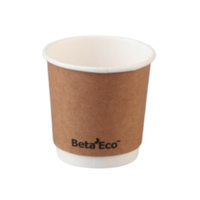 4oz Brown BetaEco Double Wall Paper Cup x 1000
