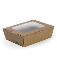 Biopak Large lunch box with window Eco x 200