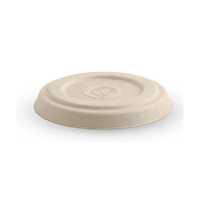 BioPak 60ml/2oz Natural Sauce Container Lid x 1000