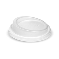 BioPak 8-20oz (90mm) PLA White Large Lid x 1000