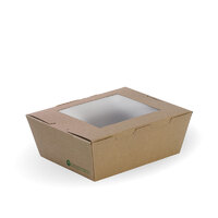 Biopak Medium Lunch Box with Window Eco x 200