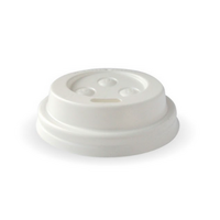 WHITE BioPak 4oz PS Lid for BioCup x100