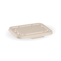 BioPak 500-600ml Natural Biocane Takeaway Base Lid x 500