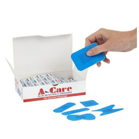 Blue Assorted Plasters, Plastic Strips (100 per pack)