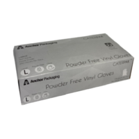 Large Clear Powder Free Gloves x 100