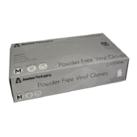 Medium Clear Powder Free Gloves x 100