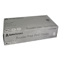 Extra Large Clear Powder Free Gloves x 100