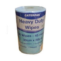 CaterPak Heavy Duty Wipes - Blue 90 Sheets