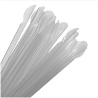 Eco-Straw OXO Plastic Clear Spoon Straw x 250