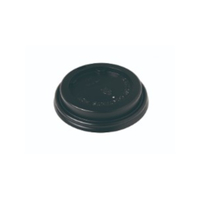 Black 4oz PS Travel Lid for Coffee Cup x 100