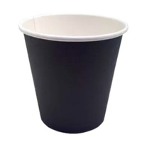 Black ULTRA 8oz 90mm PE Single Wall Cup x 1000