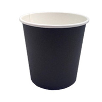 Black 4oz Single Wall PE Cup x 1000