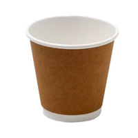 KRAFT 8oz (90mm) Double Wall PE Cup x 500