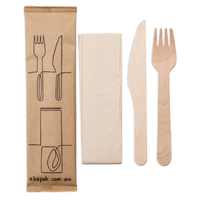 Cutlery Wrapped Knife Fork & Napkin set x 400