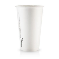  ECO BARISTA 16oz Single Wall 90mm White Cup x 1000