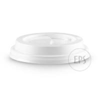 ECO BARISTA White 80mm Lid fits SKINNY 6,8,12oz Cups x1000