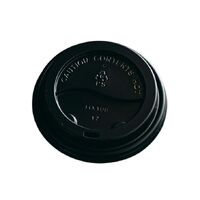 ECO BARISTA 90mm Black Lid for 16oz Cup x1000