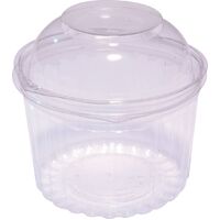 Clear Dome Bowl with Lid 16oz - 455ml x250