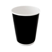 8oz Black Double Wall Paper cups x 500
