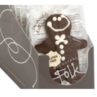 GINGERBREAD FOLK Gluten Free Chocolate Gingerbread Man Cookies