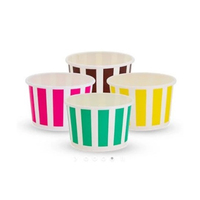 5oz Candy Stripe Ice Cream Paper Cup x100