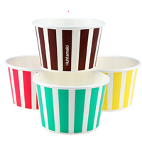 8oz Candy Stripe Ice Cream Paper Cup x100
