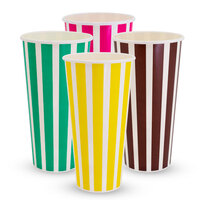 TAILORED Candy Stripe 90mm-22oz Cold Cup x 100