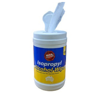 Alcohol Wipes 70% Isopropyl 75 Sheets (Canister)