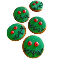 Halloween Cookies Stitch Face x 24