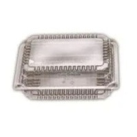 IKON Small Clear  Rectangle Container Hinged Lid x 500