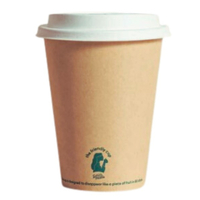 12oz (90mm) Home Compostable Coffee Cups x1000