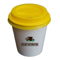 Yellow OK 90 mm Cup Lid x 100