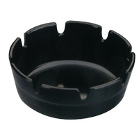 Olympia Ashtray Black - 100mm 4"