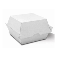 White Burger Box Corrugated x 250