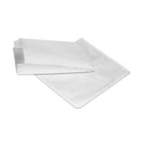WHITE Flat Paper Bag 1W - 185x165 mm