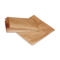 1 Square BROWN Kraft Flat Paper Bag- 185x165 mm