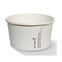 WHITE PLA Coated Paper Bowl 24oz x500